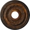 Ekena Millwork Galway Ceiling Medallion (Fits Canopies up to 3 1/4"), Hand-Painted Rust, 15 3/4"OD x 3 1/4"ID x 1"P CM15GARUS - alternate 1